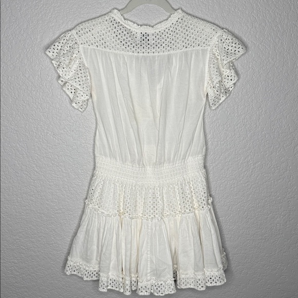 Misa Los Angeles Sakira White Eyelet Mini Dress - Picture 4 of 6
